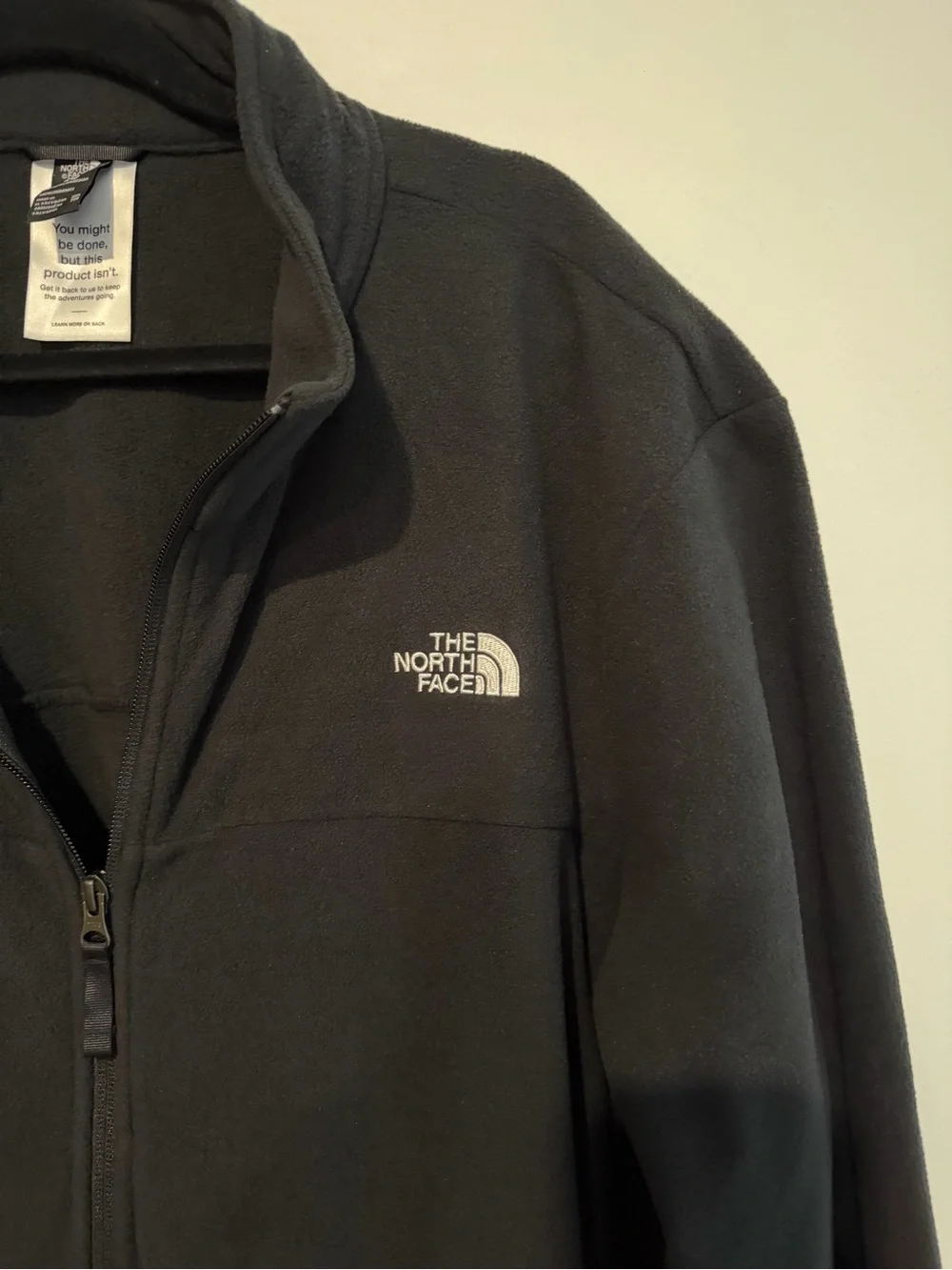 NWT The North Face Men’s Anchor Black Full-Zip Fleece Jacket Size XXL